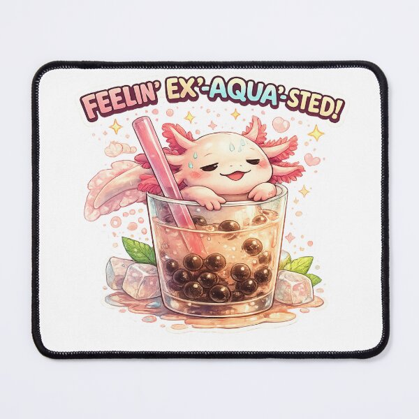 Item preview, Cute Axolotl Bubble Tea Humor designed and sold by Noriva.