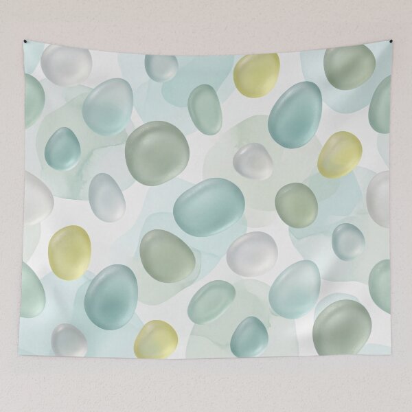 Item preview, Glass Pebble Drift Seamless Pattern designed and sold by MoonwoodStudio.