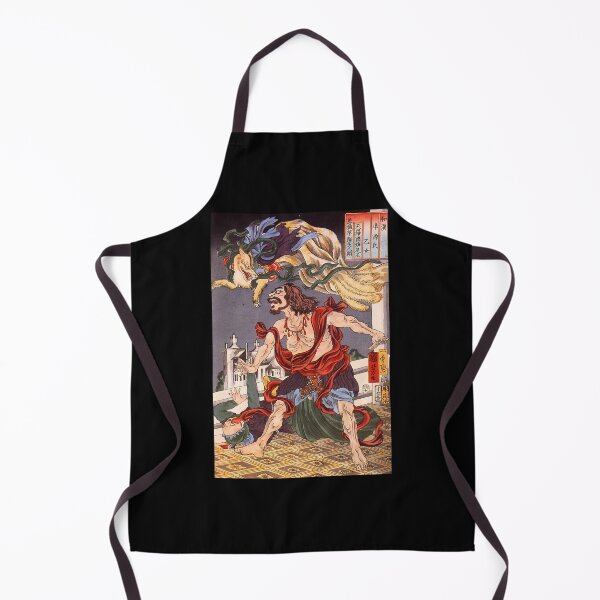Item preview, Nine Tailed Fox Battle Vintage Japanese Samurai Art designed and sold by FineArtShirts.