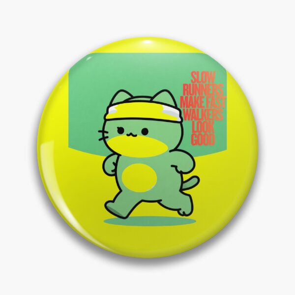 Item preview, Slow Runners Club Funny Sarcastic Jogging Cat Sticker designed and sold by SOOOMINO.