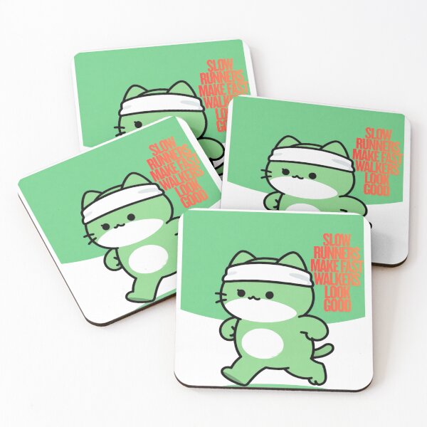 Item preview, Slow Runners Club Funny Sarcastic Jogging Cat Sticker designed and sold by SOOOMINO.