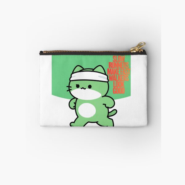 Item preview, Slow Runners Club Funny Sarcastic Jogging Cat Sticker designed and sold by SOOOMINO.