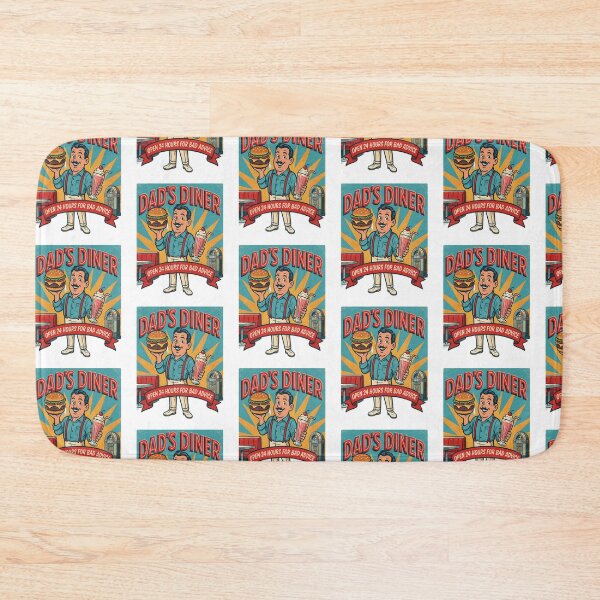 Item preview, Dad’s Diner – Open 24 Hours for Bad Advice | Funny Father’s Day Retro Design designed and sold by InspiredCreatives.