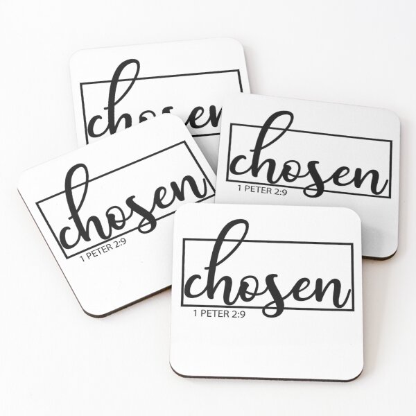 Item preview, Chosen - 1 Peter 2 9 Cursive Christian Scripture Typography designed and sold by Holy-Verse.