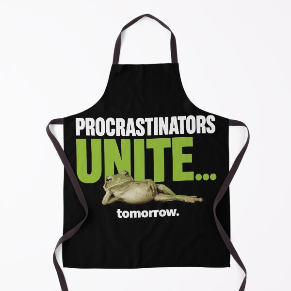 Item preview, Procrastinators UNITE... Tomorrow Funny Frog T-shirt, Sticker, etc | For dark color tees designed and sold by ShirtRemarks.