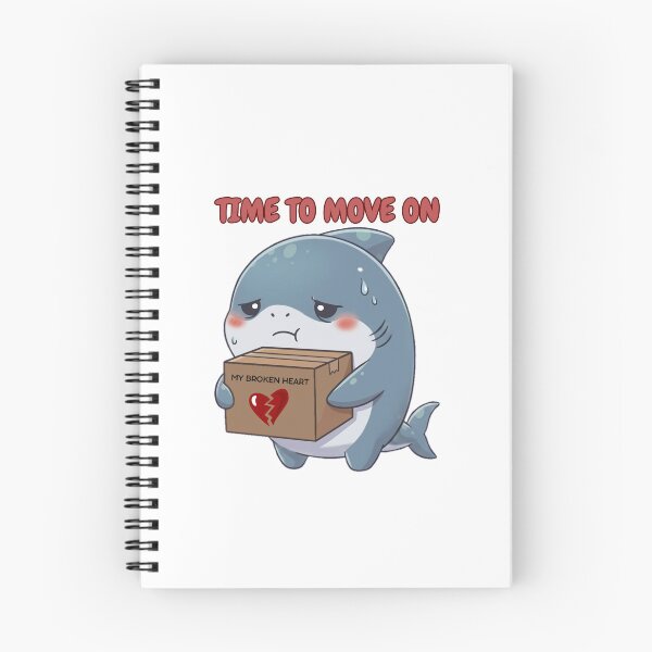Item preview, Cute Shark Broken Heart Moving On Funny Breakup designed and sold by Nature's Chibis.