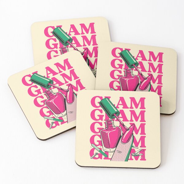 Item preview, Retro Pop Art Nail Polish Salon Glam designed and sold by DuckOddity.
