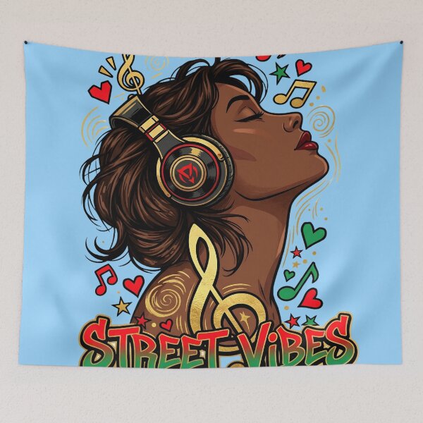 Item preview, Street Vibes - Musical Melanin Art designed and sold by digitalbob60.
