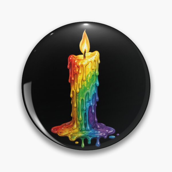 Item preview, Pride | Rainbow Melt Candle – Dripping Wax Art designed and sold by Charco.Store – Bold Expressive Graphics & Alt Streetwear Art.