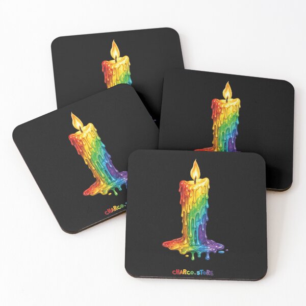 Item preview, Pride | Rainbow Melt Candle – Dripping Wax Art designed and sold by Charco.Store – Bold Expressive Graphics & Alt Streetwear Art.
