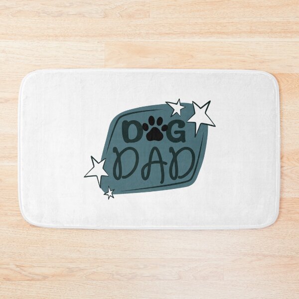 Item preview, Dark Gray Blue Dog Dad Design with Pawprint & Stars designed and sold by jeweleddesigns.