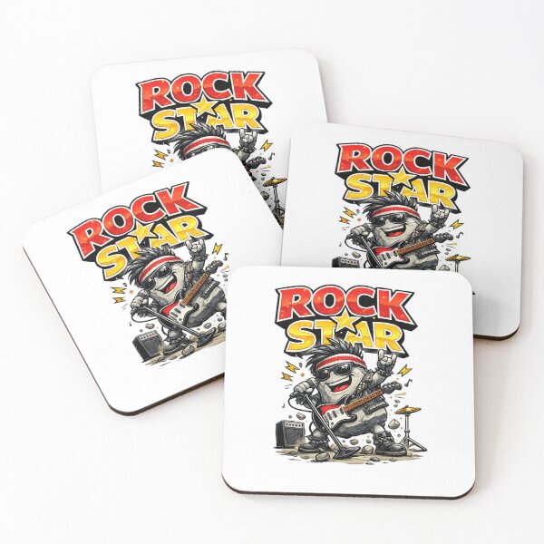 Item preview, Rock Star – Funny Stone Music Parody Design | The Rock Being a Literal Rock Star designed and sold by Donsean22.