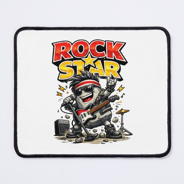 Item preview, Rock Star – Funny Stone Music Parody Design | The Rock Being a Literal Rock Star designed and sold by Donsean22.