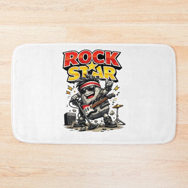 Item preview, Rock Star – Funny Stone Music Parody Design | The Rock Being a Literal Rock Star designed and sold by Donsean22.