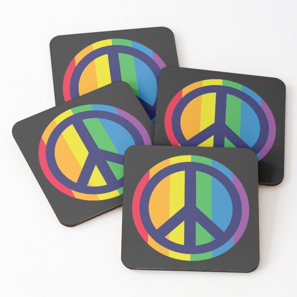 Item preview, Rainbow Peace Sign designed and sold by SweetLog.