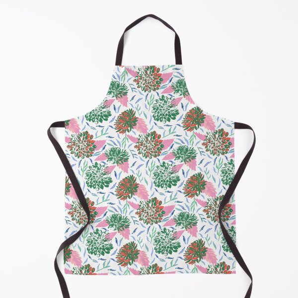 Item preview, Daylight Dahlias Bloom Summer Floral Green Red Pink designed and sold by Dally-Dabble.