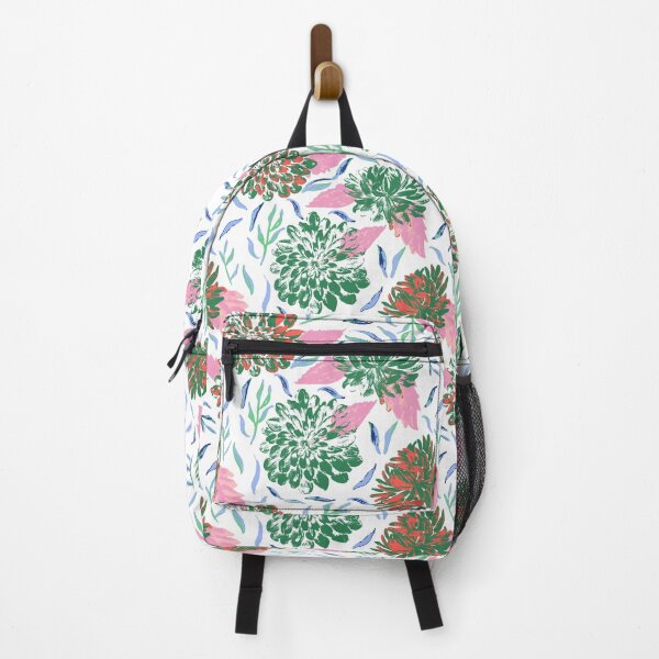 Item preview, Daylight Dahlias Bloom Summer Floral Green Red Pink designed and sold by Dally-Dabble.