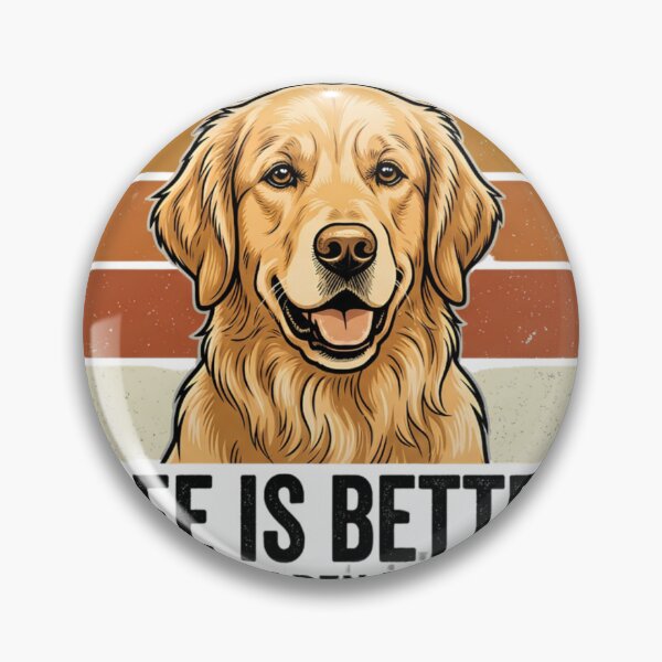 Item preview, Life Is Better With A Golden Retriever Design | Vintage Dog Sunset SVG designed and sold by mimouna00.