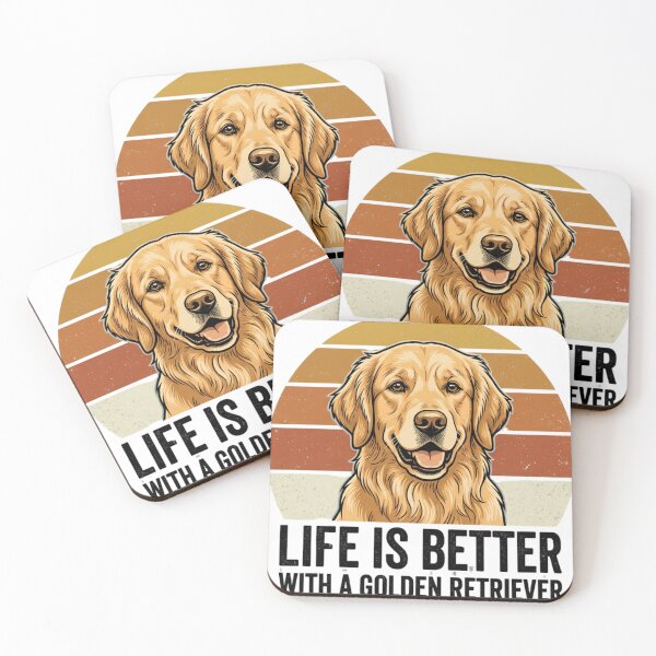 Item preview, Life Is Better With A Golden Retriever Design | Vintage Dog Sunset SVG designed and sold by mimouna00.