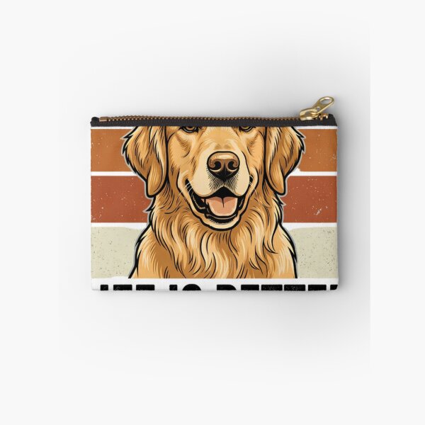 Item preview, Life Is Better With A Golden Retriever Design | Vintage Dog Sunset SVG designed and sold by mimouna00.