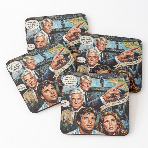 Item preview, We're All Counting On You – Airplane! Fine Art Print designed and sold by Art's Diner.