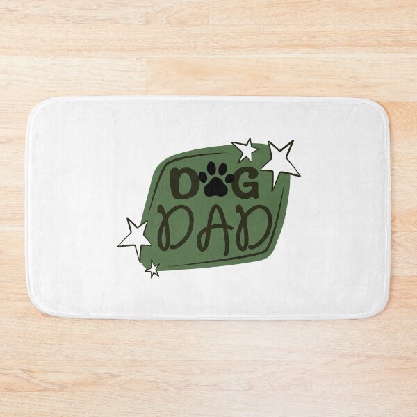 Item preview, Olive Green Dog Dad Design with Pawprint & Stars designed and sold by jeweleddesigns.