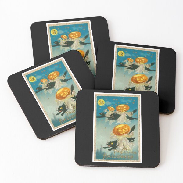 Item preview, Vintage Thrilling Halloween Jack O Lantern Ghosts designed and sold by dragonmotor7.