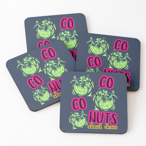 Item preview, Coconuts About Jesus Love Co Co Nuts Tropical Beach Summer Bright Colors designed and sold by Forevermore.
