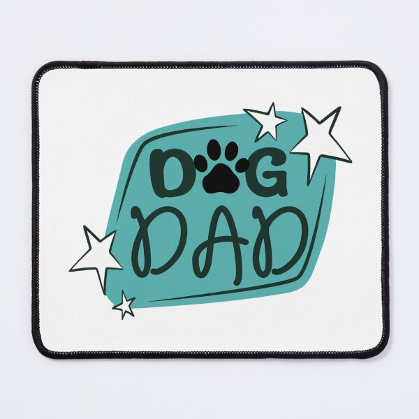 Item preview, Teal Dog Dad Design with Pawprint & Stars designed and sold by jeweleddesigns.