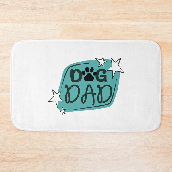 Item preview, Teal Dog Dad Design with Pawprint & Stars designed and sold by JeweledDesigns.