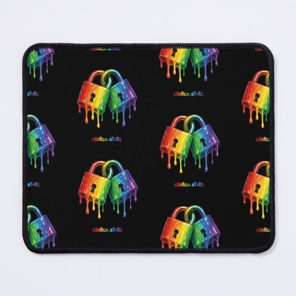Item preview, Pride | Rainbow Love Locks – Melting Padlock Art designed and sold by Charco.Store – Bold Expressive Graphics & Alt Streetwear Art.
