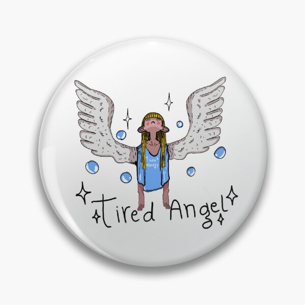 Item preview, Tired Angel — I Hate Mondays | Relatable Wings & Bad Vibes Tee designed and sold by Draconicos.