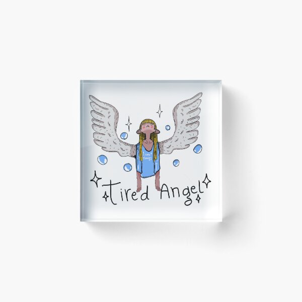Item preview, Tired Angel — I Hate Mondays | Relatable Wings & Bad Vibes Tee designed and sold by Draconicos.