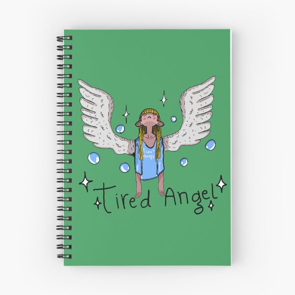 Item preview, Tired Angel — I Hate Mondays | Relatable Wings & Bad Vibes Tee designed and sold by Draconicos.