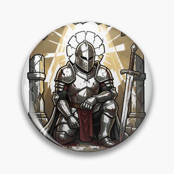 Item preview, Grimdark Knight Faith Is A Weapon Sticker designed and sold by Noor’s Shop.