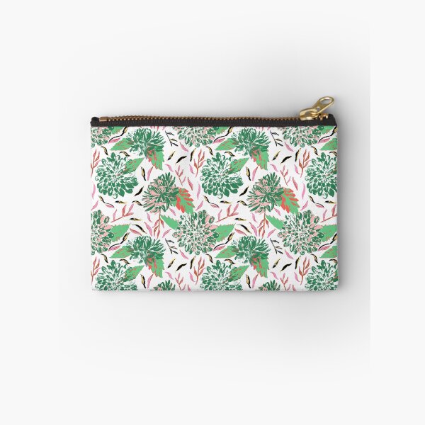 Item preview, Daylight Dahlias Bloom Summer Floral Green and Pink designed and sold by Dally-Dabble.