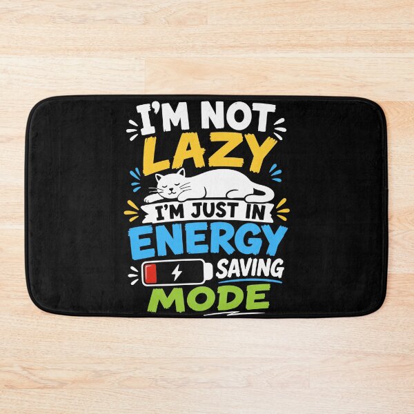 Item preview, I'm Not Lazy, I'm Just in Energy Saving Mode - Lazy Cat - For Black or Dark Colors designed and sold by ShirtRemarks.