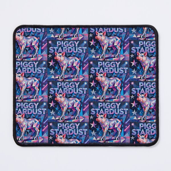Item preview, Piggy Stardust – David Bowie Inspired Glam Rock Pig Parody Design | Funny Space Rock Music Illustration designed and sold by Donsean22.