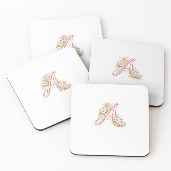 Item preview, "A" flower letter designed and sold by JustStickersCo.