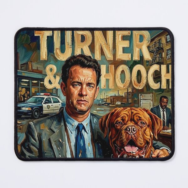 Item preview, They're a Team. Until the End. – Turner & Hooch Fine Art Print designed and sold by Art's Diner.