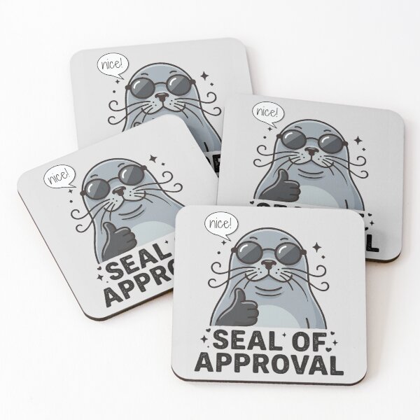 Item preview, Seal of Approval – Funny Cartoon Seal | Pun Humor Animal Design designed and sold by EverClassic.