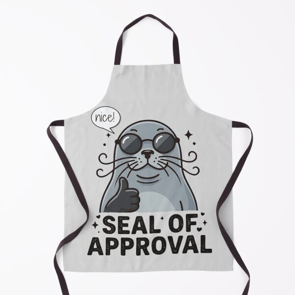Item preview, Seal of Approval – Funny Cartoon Seal | Pun Humor Animal Design designed and sold by EverClassic.