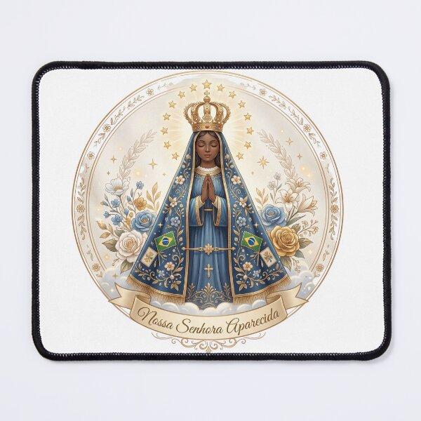 Item preview, Elegant Our Lady of Aparecida Floral Illustration designed and sold by ElisJurado.