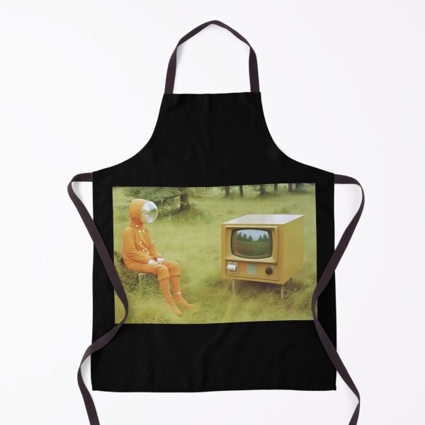 Item preview, Retro Astronaut and Vintage TV in Field designed and sold by dragonmotor7.