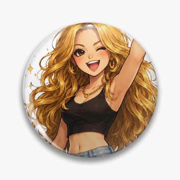 Item preview, Cute Blonde Pop Star Cartoon Sticker designed and sold by LiamAura.