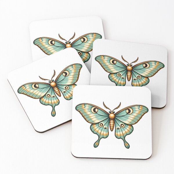 Item preview, Vintage Luna Moth with Moon Phases designed and sold by Atraks1.