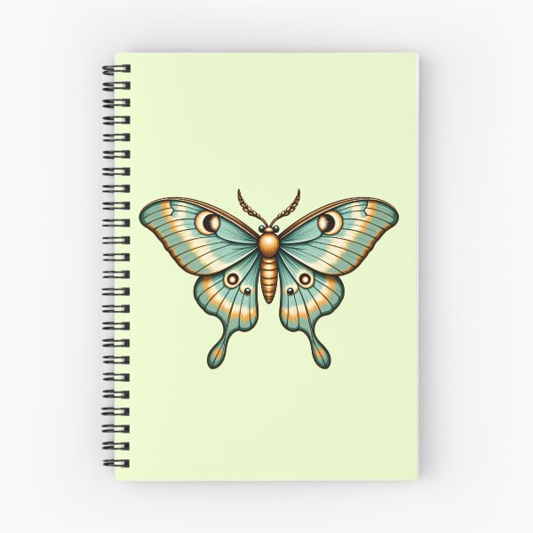 Item preview, Vintage Luna Moth with Moon Phases designed and sold by Atraks1.