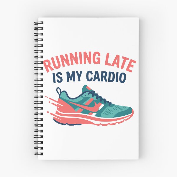 Item preview, Running Late is my Cardio | Funny Workout and Late for Work Sneaker designed and sold by ShirtRemarks.