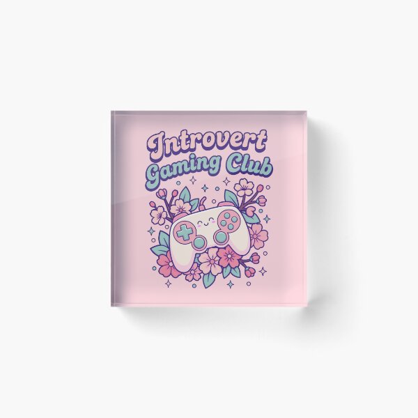 Item preview, Kawaii Video Game Controller Chibi Sakura Floral Gamer Gift - Introvert Game Club designed and sold by Juka-Arts-CC.