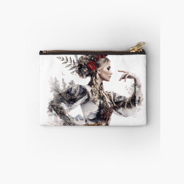 Item preview, winter mountain nature folk Poland european landscape double exposures illustration digital artwork dejco.art domin designed and sold by dejco.art.